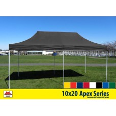 10x20 Apex Series 3 Commercial Pop Up Canopy with Sunset Orange 600D top and Aluminum Frame   
